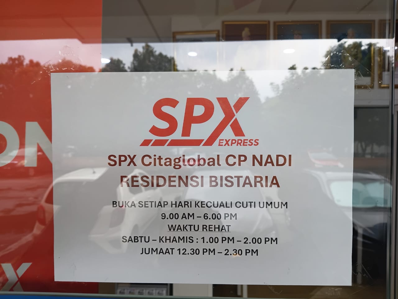 Spx Collection Point Sticker Perkhidmatan SPX Express di NADI